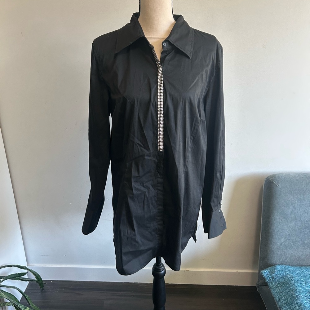 Gloria Vanderbilt Black Women's Shirt Dress